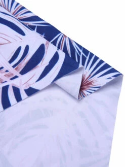 [Plus Size] Blue 1950s Leaves Spaghetti Strap Swimsuit -Retro Pulse Shop SCXL000147 6