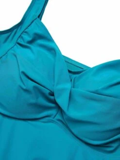 [Plus Size] 1950s Spaghetti Strap Solid Swimsuit -Retro Pulse Shop SCXL000148 5 compressed