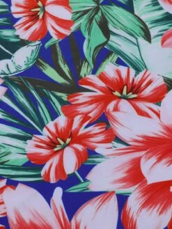 [Plus Size] 1940s Strap Flowers One-Piece Swimsuit -Retro Pulse Shop SCXL000186 11