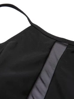 [Plus Size] 1940s Leopard Mesh Patchwork Swimsuit -Retro Pulse Shop SCXL000188 1 4