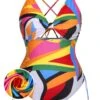 [Plus Size] Multicolor 1940s Print One-Piece Swimsuit -Retro Pulse Shop SCXL000189 1 1 compressed