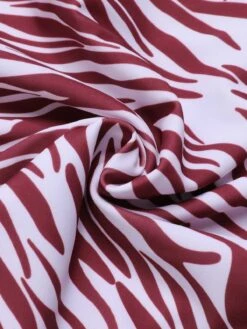 [Plus Size] 1940s Zebra Print Cutout Halter Swimsuit -Retro Pulse Shop SCXL000192 12