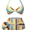 1930s Halter Contrast Stripes Swimsuit -Retro Pulse Shop SCXL000202 01 compressed
