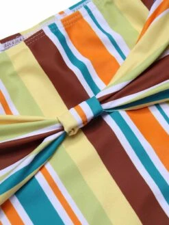 1930s Halter Contrast Stripes Swimsuit -Retro Pulse Shop SCXL000202 5 compressed