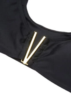 Black 1950s Ruffle Sleeve Split Swimsuit -Retro Pulse Shop SCXL000214 6