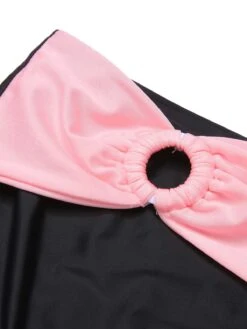 [Pre-Sale] Black 1960s Halter Contrast Swimsuit -Retro Pulse Shop SCXL000260 5 compressed