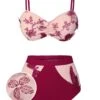 [Pre-Sale] Wine Red 1950s Spaghetti Strap Butterflies Swimsuit -Retro Pulse Shop SCXL000281 01 compressed