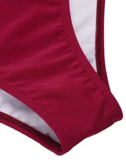 [Pre-Sale] Wine Red 1950s Spaghetti Strap Butterflies Swimsuit -Retro Pulse Shop SCXL000281 6 compressed