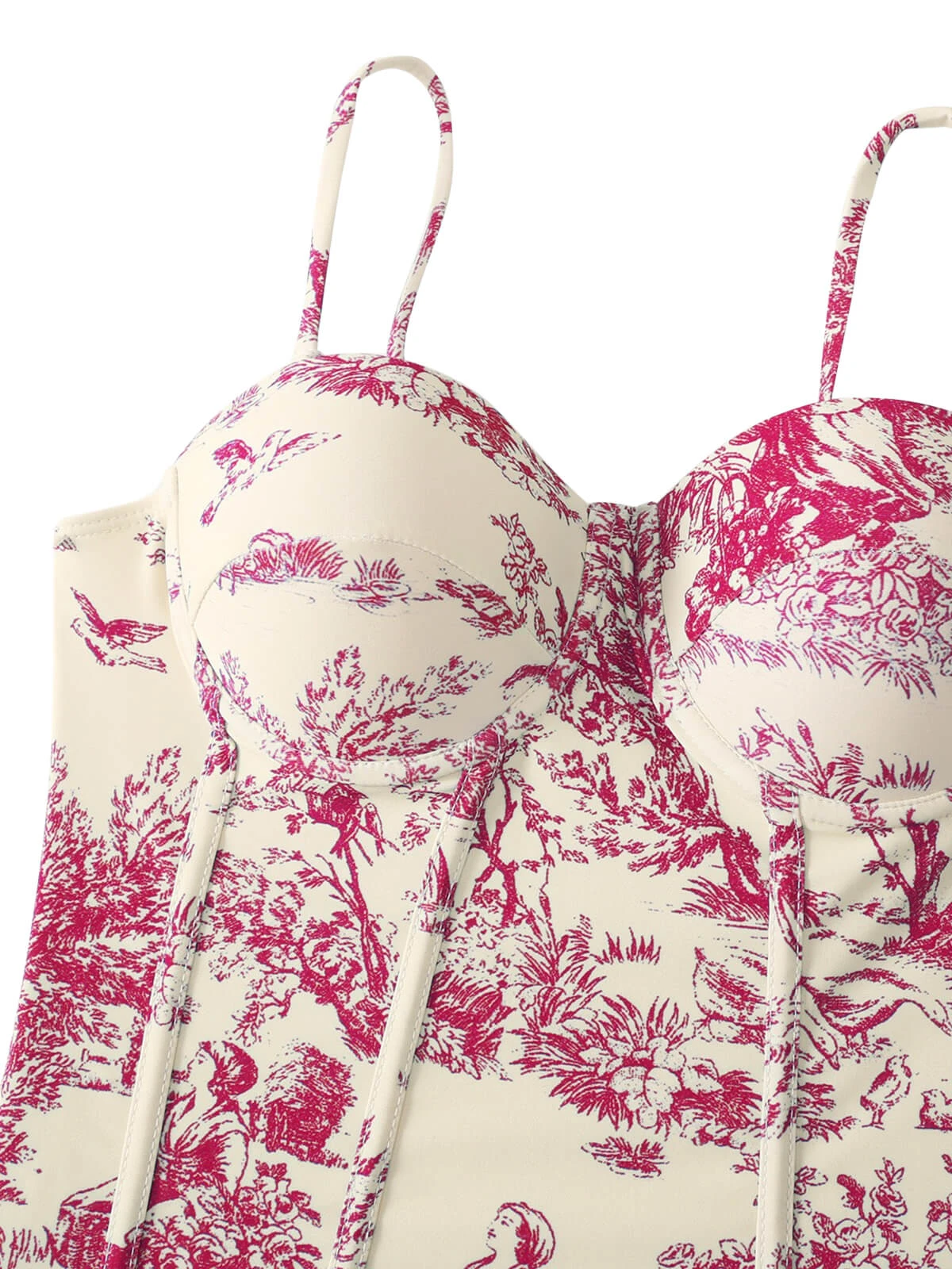 1960s Vintage Ink Floral Swimsuit & Cover-Up 10 1960s Vintage Ink Floral Swimsuit & Cover-Up - Image 8