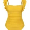1950s Ruffles Backless Solid One-Piece Swimsuit -Retro Pulse Shop SCXL000348 1 compressed