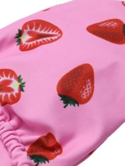 Pink 1950s Strawberry Waist Tie Halter Bikini Set -Retro Pulse Shop SCXL000362 7