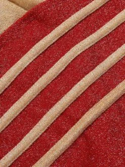 Red 1950s Stripe Patchwork One-Piece Swimsuit -Retro Pulse Shop SCXL000384 4