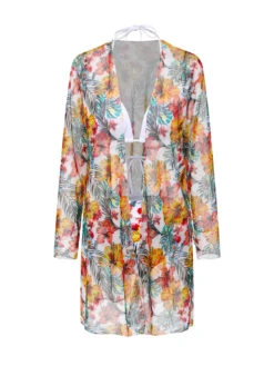 1960s Tropical Halter Bikini Set & Cover-Up -Retro Pulse Shop SCXL000387 10