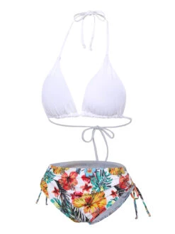 1960s Tropical Halter Bikini Set & Cover-Up -Retro Pulse Shop SCXL000387 13