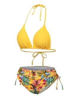 1960s Tropical Halter Bikini Set & Cover-Up -Retro Pulse Shop SCXL000387 4