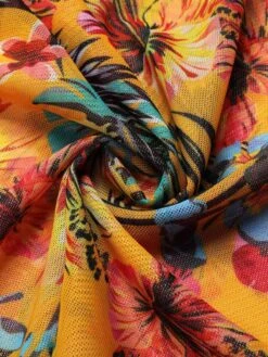 1960s Tropical Halter Bikini Set & Cover-Up -Retro Pulse Shop SCXL000387 9