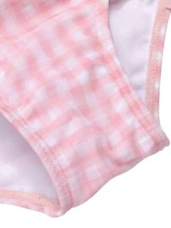 [Pre-Sale] Pink 1940s Spaghetti Strap Mesh Plaids Swimsuit -Retro Pulse Shop SCXL000409 6 compressed