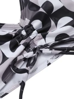 1950s Marble Print Strap Drawstring Swimsuit -Retro Pulse Shop SCXL000421 10