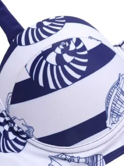 Dark Blue 1940s Halter Ocean Stripes Swimsuit -Retro Pulse Shop SCXL000436 4 compressed