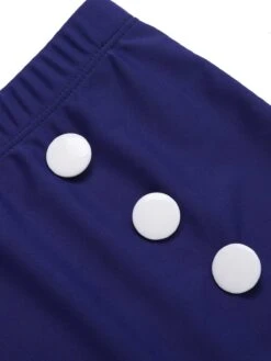 Dark Blue 1940s Halter Ocean Stripes Swimsuit -Retro Pulse Shop SCXL000436 5 compressed