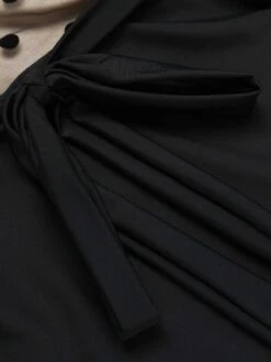 [Pre-Sale] Black 1950s Halter Polka Dots Mesh Swimsuit -Retro Pulse Shop SCXL000444 5 compressed