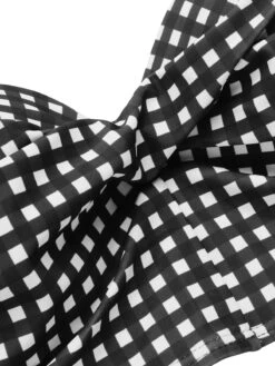 1950s Gingham Plaid Suspender Swimsuit -Retro Pulse Shop SCXL000471 16