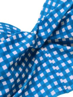 1950s Gingham Plaid Suspender Swimsuit -Retro Pulse Shop SCXL000471 8