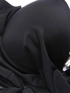 3PCS Black 1950s Leopard Swimsuit & Cover-Up 11 3PCS Black 1950s Leopard Swimsuit & Cover-Up -Retro Pulse Shop SCXL000490 5