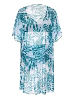 3PCS Green 1950s Ceramics Plant Prints Swimsuit & Cover-Up -Retro Pulse Shop SCXL000499 3