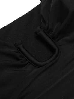 Black 1930s Spaghetti Strap One-Piece Swimsuit -Retro Pulse Shop SCXL000551 4