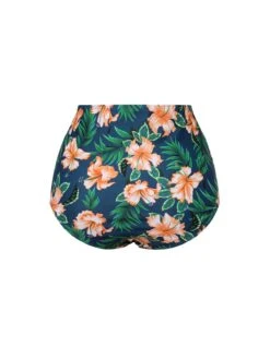Green 1950s Spaghetti Strap Floral Swimsuit -Retro Pulse Shop SCXL000583 5 compressed