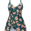 Green 1950s Spaghetti Strap Floral Swimsuit -Retro Pulse Shop SCXL000583 SCHL004426 1 compressed