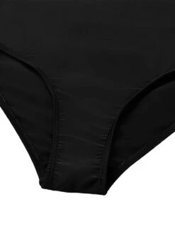 Black 1930s 3D-Butterfly One-Shoulder Swimsuit -Retro Pulse Shop SCXL000615 444