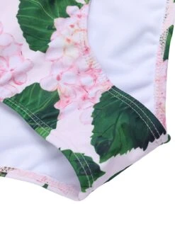 Pink 1950s Cold-Shoulder Floral Ruffle Swimsuit 12 Pink 1950s Cold-Shoulder Floral Ruffle Swimsuit -Retro Pulse Shop SCXL000630 4