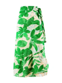 2PCS Green 1960s Plant Prints Halter Swimsuit & Long Cover-Up -Retro Pulse Shop SCXL000635 1 738a558a e9e0 4e8b bfc1 f104c8d50fdb