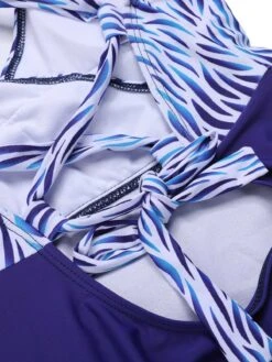 Blue 1930s Strap Stripes Patchwork One-Piece Swimsuit -Retro Pulse Shop SCXL000659 1 4 compressed