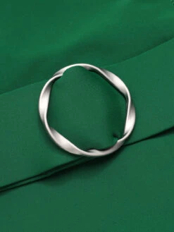 Green 1930s Solid Belt Backless Swimsuit -Retro Pulse Shop SCXL000661 4