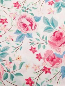 Pink 1950s Halter Floral Swing Dress -Retro Pulse Shop SVC016063 6