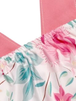 Pink 1950s Halter Floral Swing Dress -Retro Pulse Shop SVC016063 8