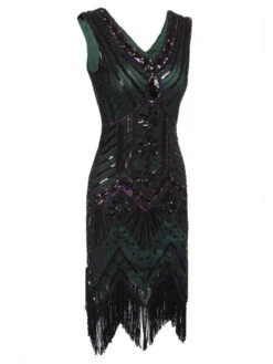[US Warehouse] Dark Green 1920s Sequined Flapper Dress -Retro Pulse Shop SVH034316 DG 2 979153a8 a88c 4ee4 b3ca 73196594d7df