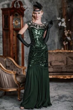 [US Warehouse] Black 1920s Sequin Maxi Flapper Dress -Retro Pulse Shop SVV031525 DG 3 45a52225 8945 471e 8963 87abdf89fff0