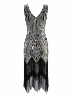 [US Warehouse] White 1920s Sequined Fringe Dress -Retro Pulse Shop SVV032058 W 2 55aea69d 5363 4dd9 a033 ae51ee907b4b