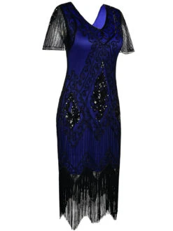 1920s Sequin Art Deco Flapper Dress -Retro Pulse Shop SVV032064 BL 2 d757b93f 0675 4348 a04c 66742bb2db45