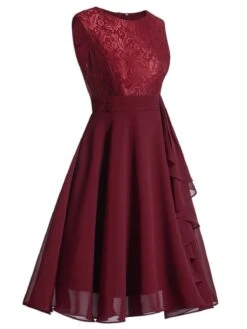 1950s Solid Lace Sleeveless Swing Dress -Retro Pulse Shop WR2 22b64930 7773 45d3 9706 54101bc1b3cb