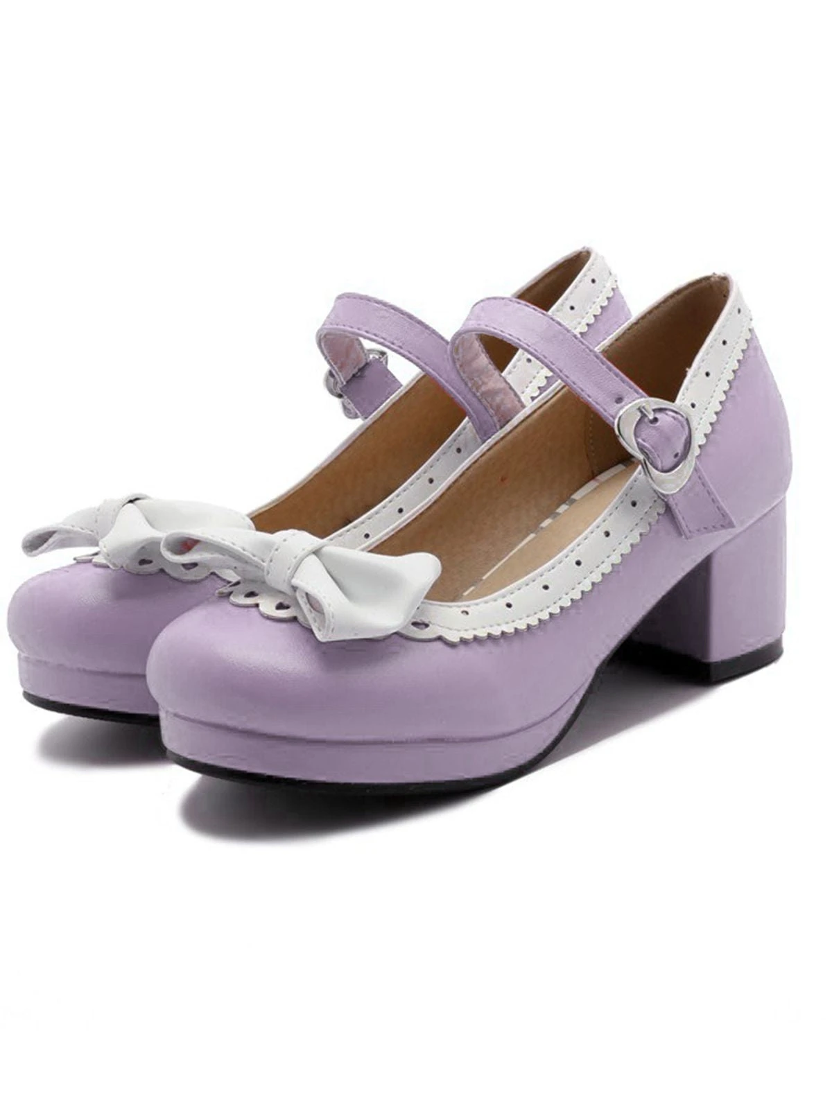 Retro Bow Non-slip High Heel Shoes 20 Retro Bow Non-slip High Heel Shoes - Image 18