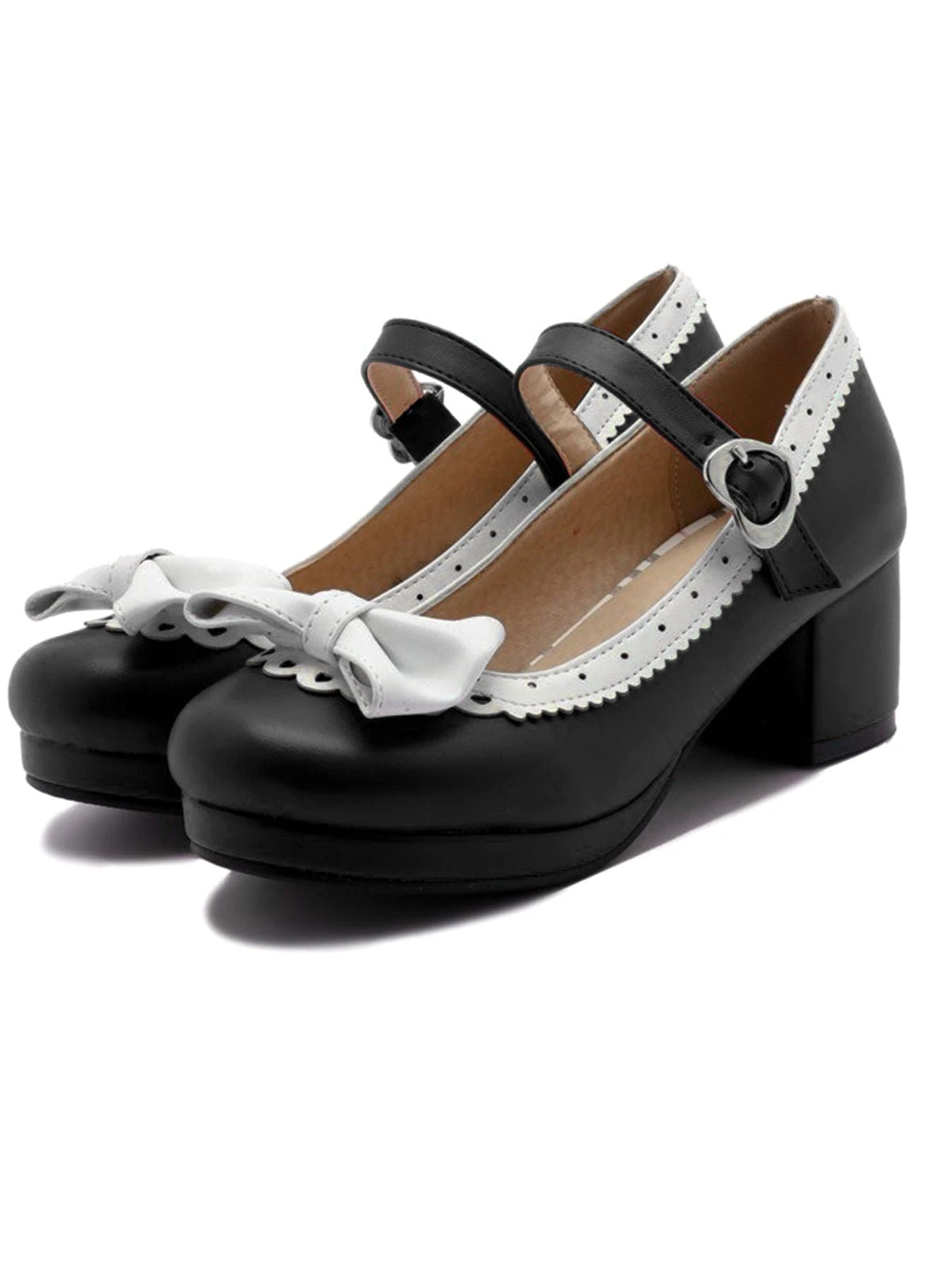 Retro Bow Non-slip High Heel Shoes 9 Retro Bow Non-slip High Heel Shoes - Image 7