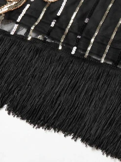 Black 1920s Sequined Flapper Dress 17 Black 1920s Sequined Flapper Dress -Retro Pulse Shop ia 100000002206