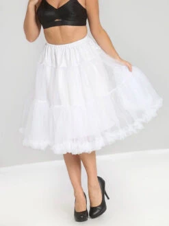 1950s Ruffled Petticoat Underskirt -Retro Pulse Shop white